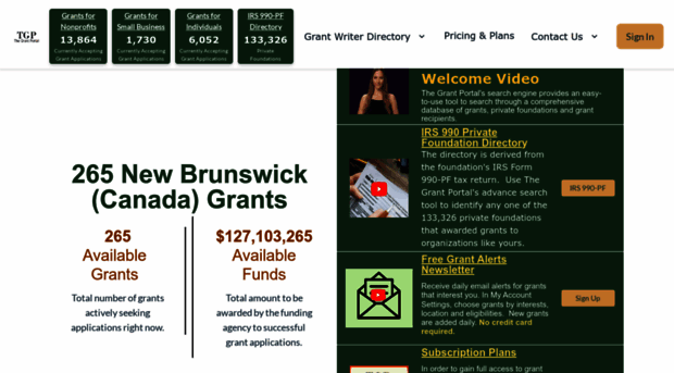 new-brunswick-canada.thegrantportal.com