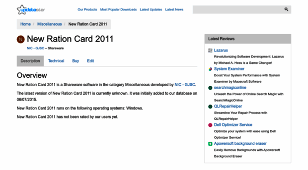 new-ration-card-2011.updatestar.com