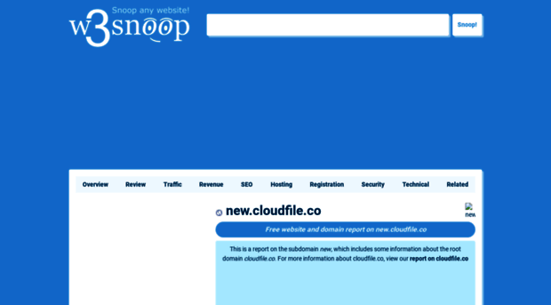 new.cloudfile.co.w3snoop.com