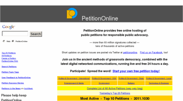 new.petitiononline.com