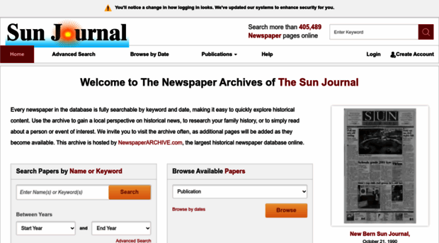 newbernsunjournal.newspaperarchive.com