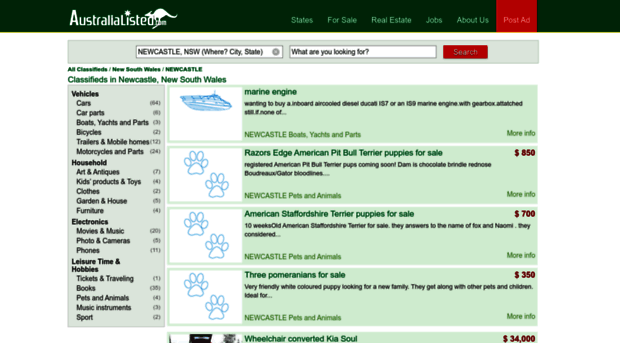 newcastle.australialisted.com