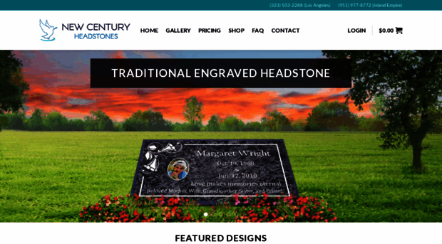 newcenturyheadstones.com