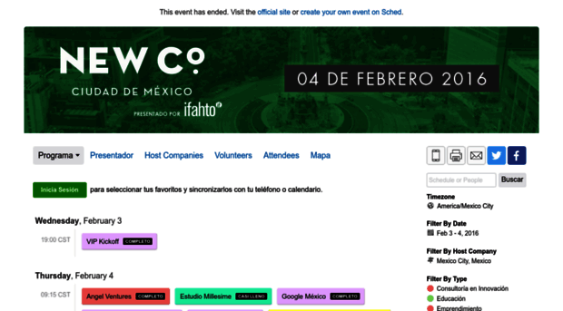 newcomexicocity2016.sched.org