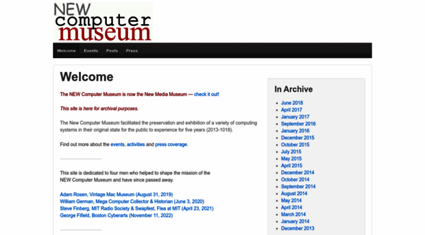 newcomputermuseum.org