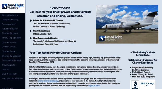 newflightcharters.com