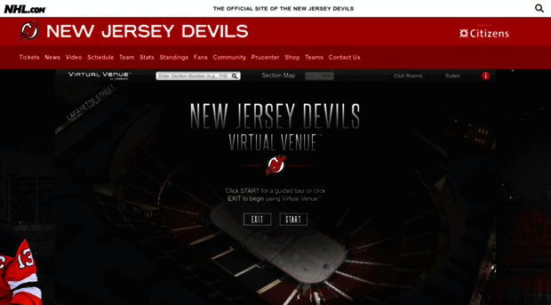 New Jersey Devils Interactive Seating Chart with Seat Views