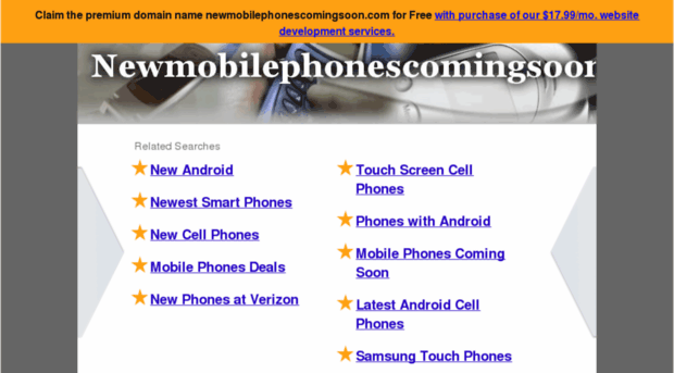 newmobilephonescomingsoon.com