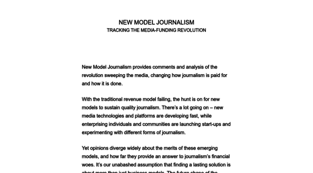 newmodeljournalism.com