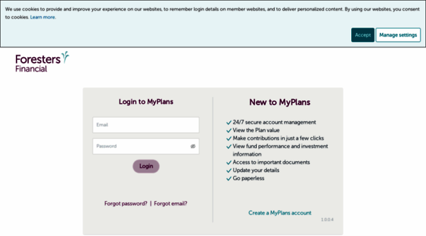 newmyplans.foresters.co.uk