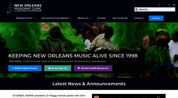 neworleansmusiciansclinic.org