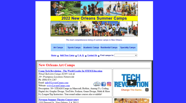 neworleanssummercamps.org