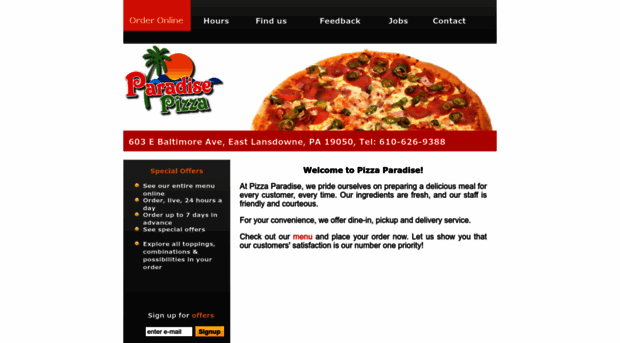 newparadisepizza.com