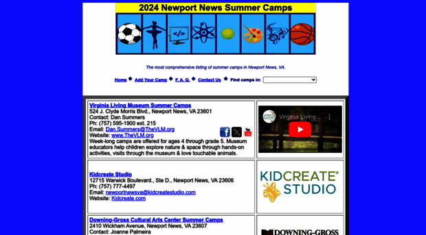 newportnewssummercamps.com