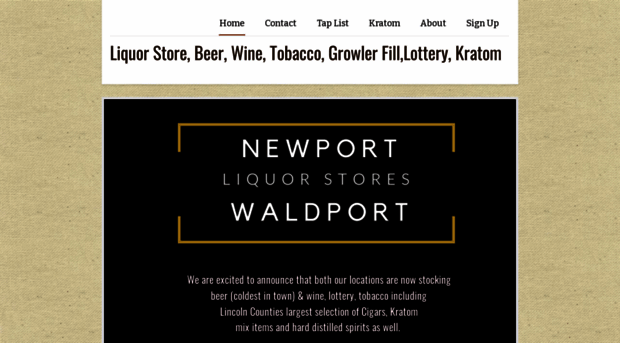 newportwaldportliquor.com