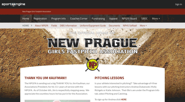 newpraguefastpitch.sportngin.com