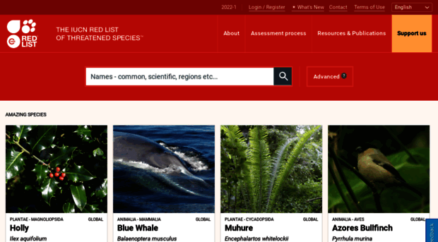 newredlist.iucnredlist.org