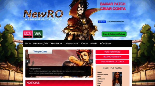 newro.com.br - Ragnarok Online ~ NewRO ~ Pági... - NewRO