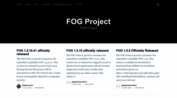 news.fogproject.org