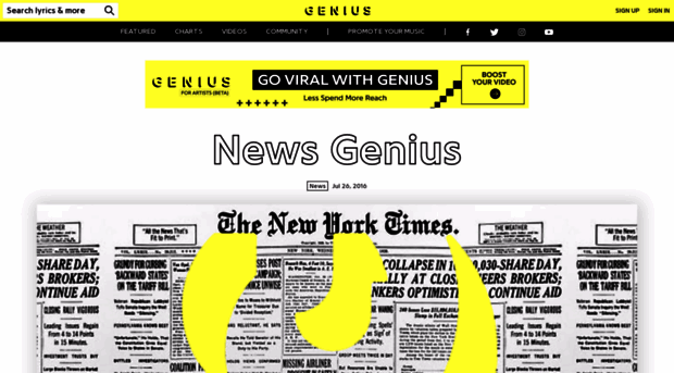 news.genius.com