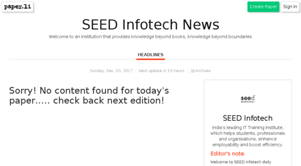 news.seedinfotech.com