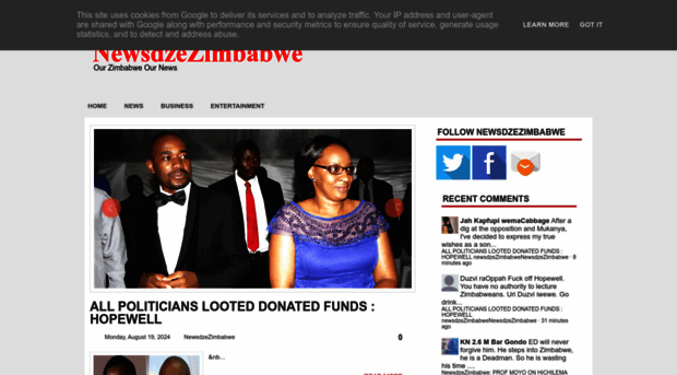 newsdzezimbabwe.co.uk