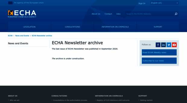 newsletter.echa.europa.eu