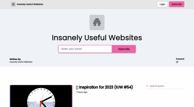newsletter.insanelyusefulwebsites.com