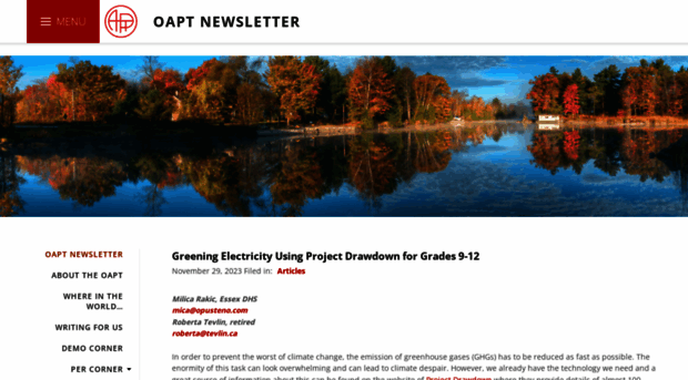 newsletter.oapt.ca