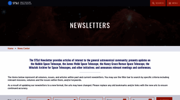 newsletter.stsci.edu