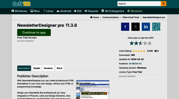 newsletterdesigner-pro.soft112.com