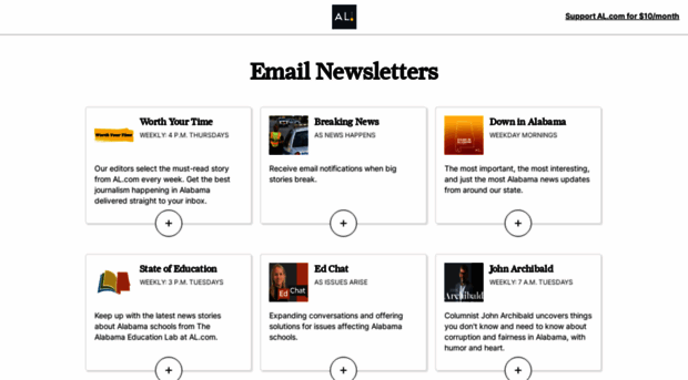 newsletters.al.com