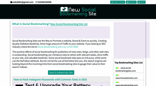 newsocialbookmarkingsite.com