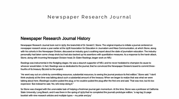 newspaperresearchjournal.org