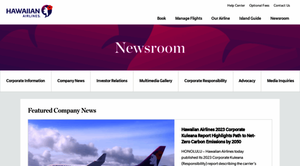 newsroom.hawaiianairlines.com