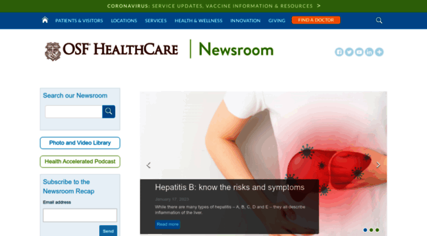 newsroom.osfhealthcare.org