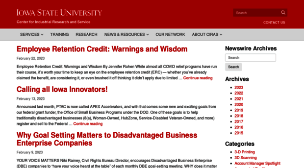 newswire.ciras.iastate.edu