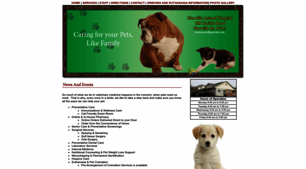 newvillepetvets.com