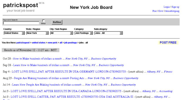 newyorkjobs.patrickspost.com