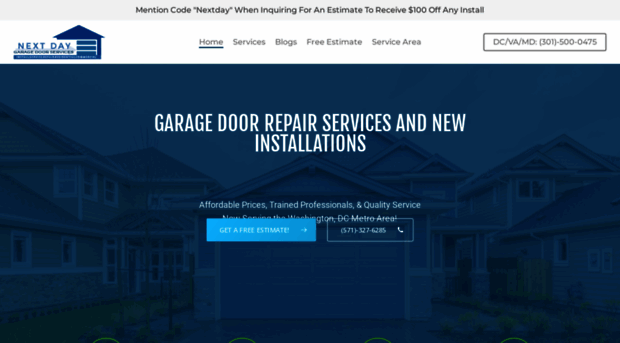 nextdaygaragedoorservices.com