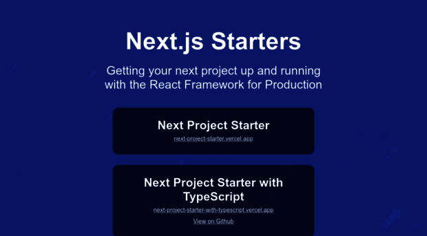 nextjs-project-starters.vercel.app