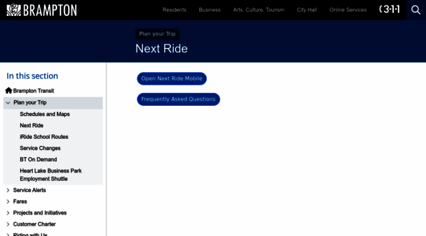 nextride.brampton.ca