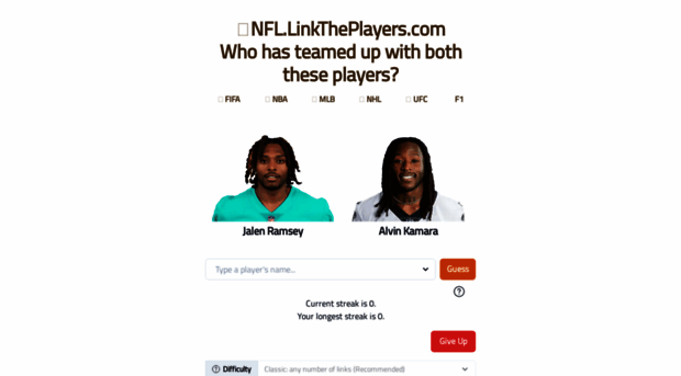 nfl.linktheplayers.com