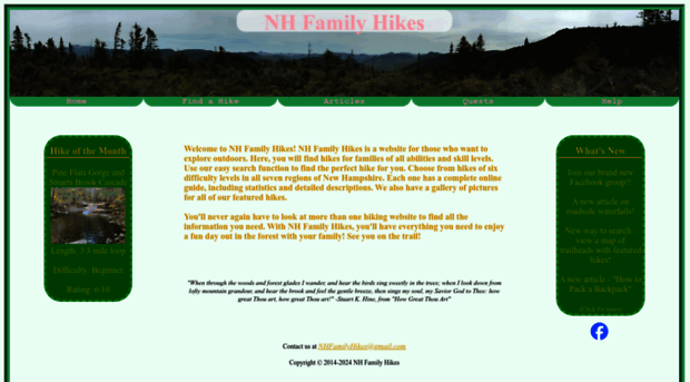 nhfamilyhikes.com