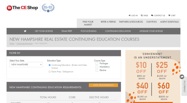 nhrealestateschools.theceshop.com