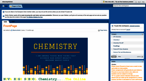 nhscrazy4chem.pbworks.com