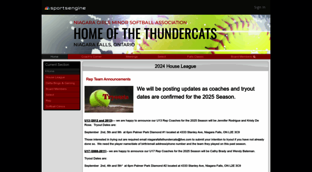 niagaragirlssoftball.com
