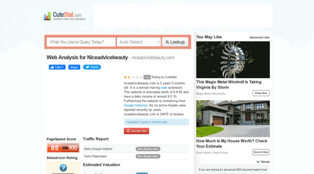 niceadvicebeauty.com.cutestat.com