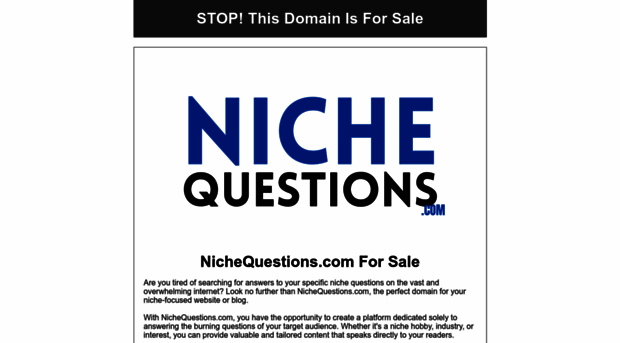 nichequestions.com