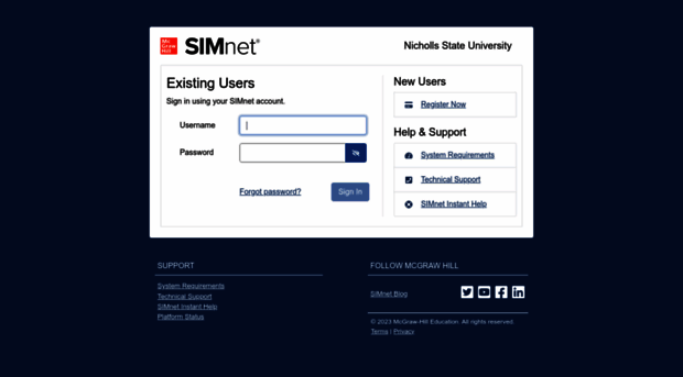 nicholls.simnetonline.com